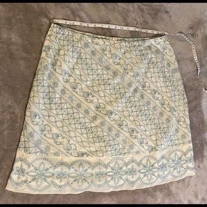 J.Jill A-frame skirt with sewn detail